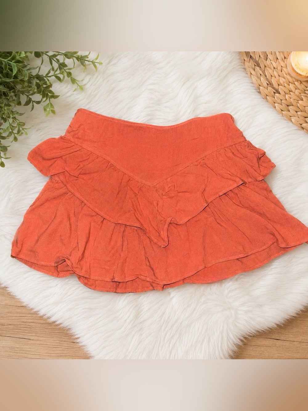 Promesa size SM- NWT Clay Ruffle Mini Skirt | Boutique |